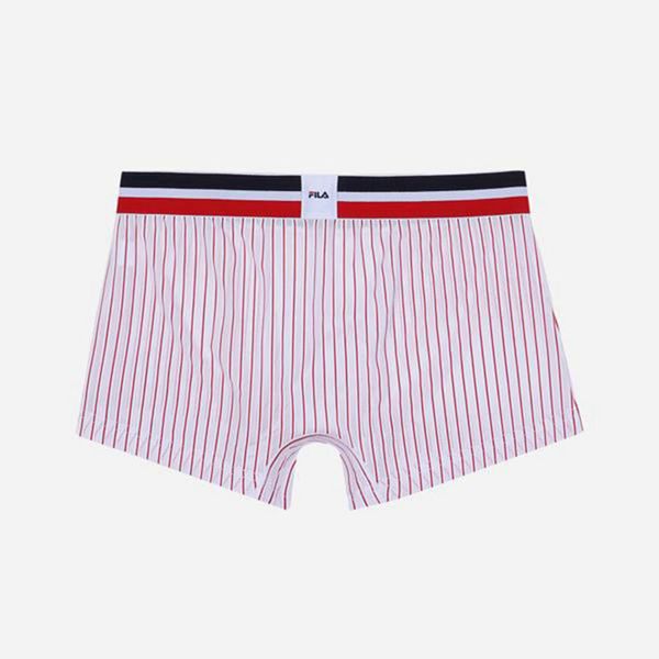 Fila Summer Heritage Men's Briefs - White/Red,NZ 516-17389